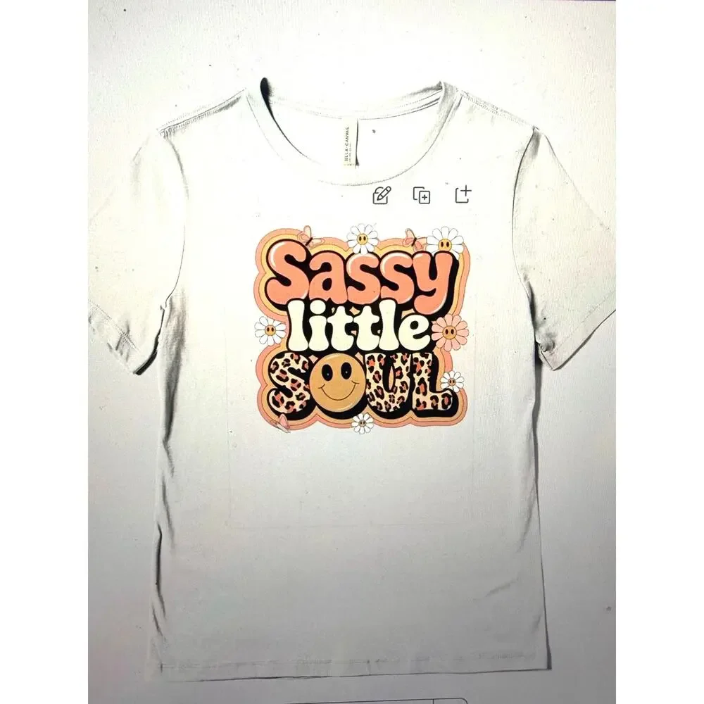Sassy Little Soul Graphic Tee - White